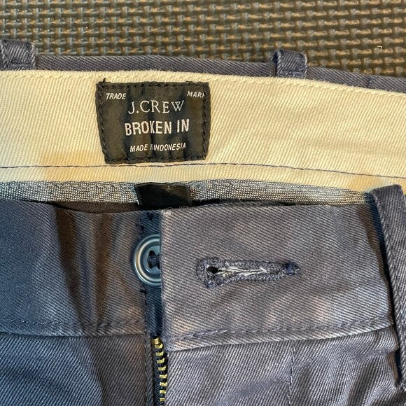 JCrew navy blue mens cotton pants 31 x 30 slim - Picture 2 of 3